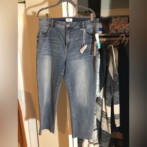 Pistols Alana Crop Raw HemStraight leg jeans